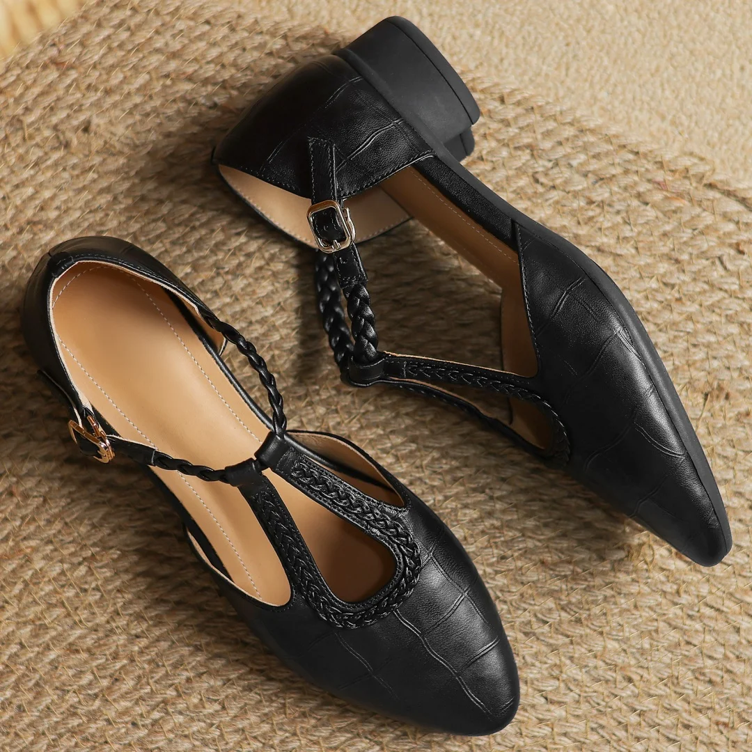 Krista | Leather Mary Janes