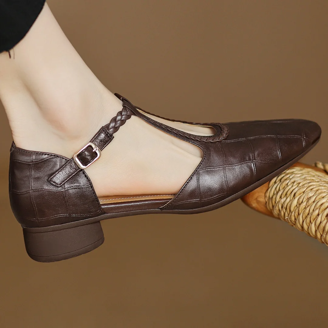 Krista | Leather Mary Janes
