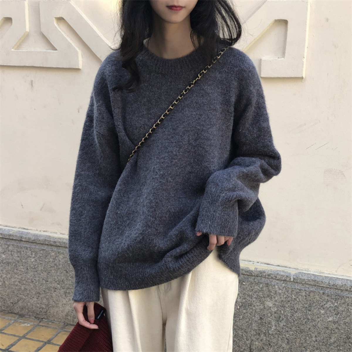 MIOLA™ - Casual Long Sleeve Round Neck Sweater