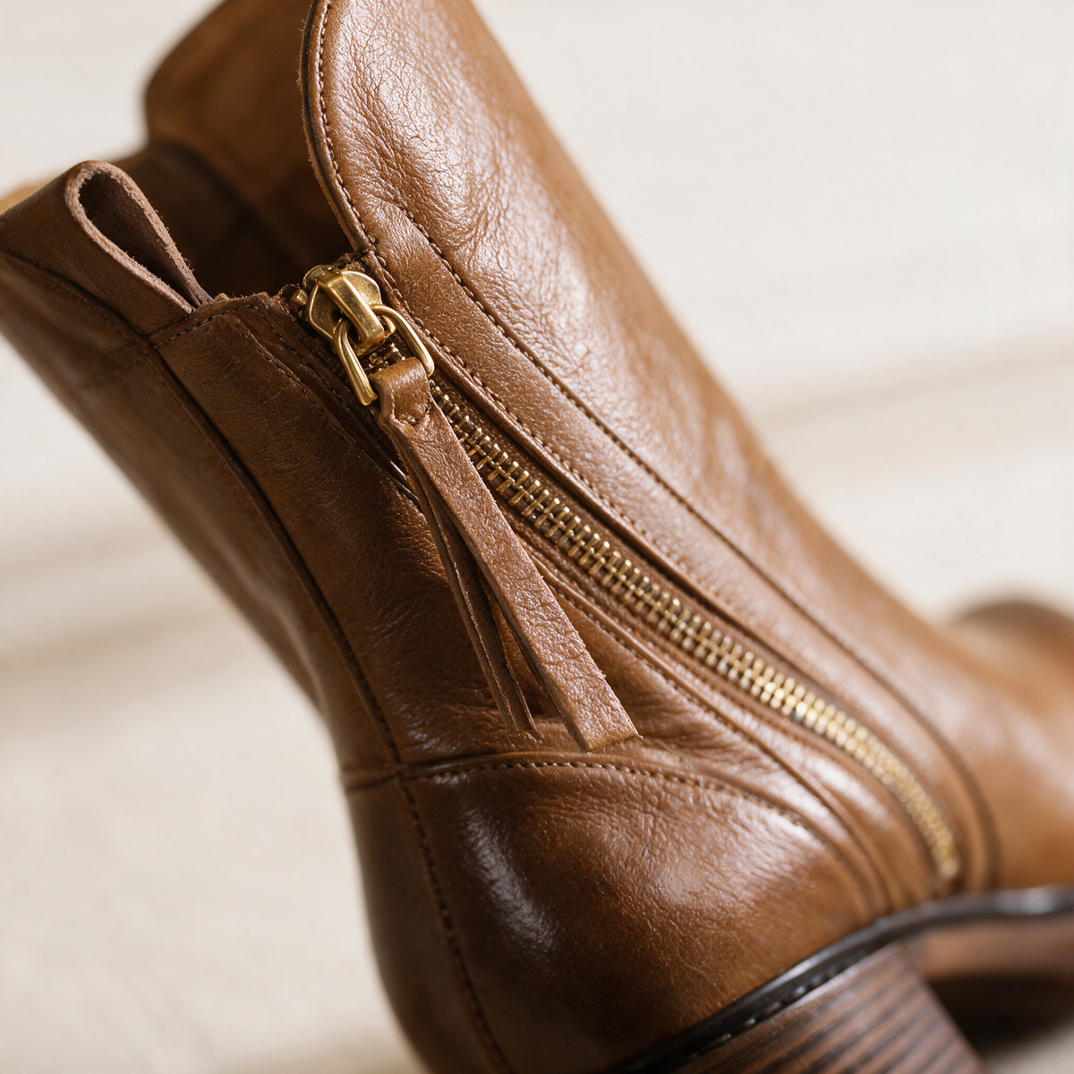 Calivia | Leather Ankle Boots