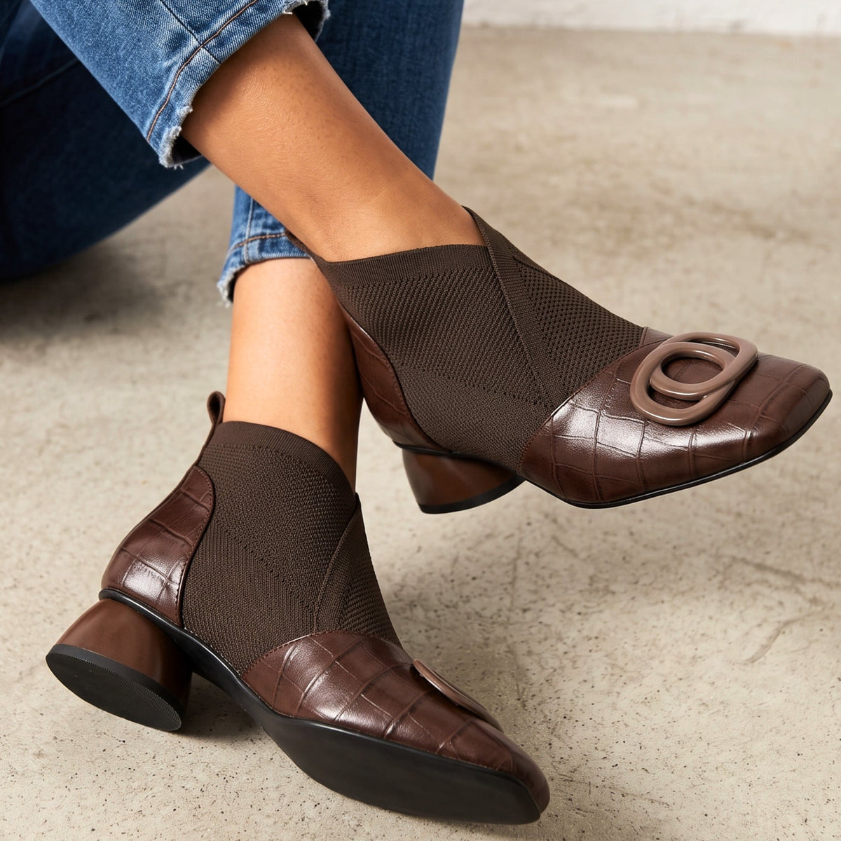 Clara | Sculpted Leather Boots