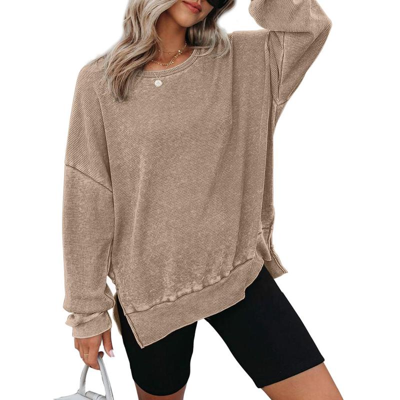 THALIENE™ - Casual Oversized Crewneck Long Sleeve Sweatshirt