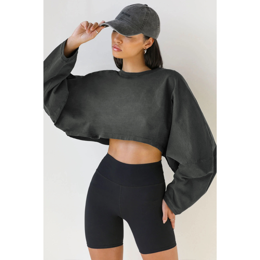 SKYE™ - Casual Cropped Pullover Sweatshirt