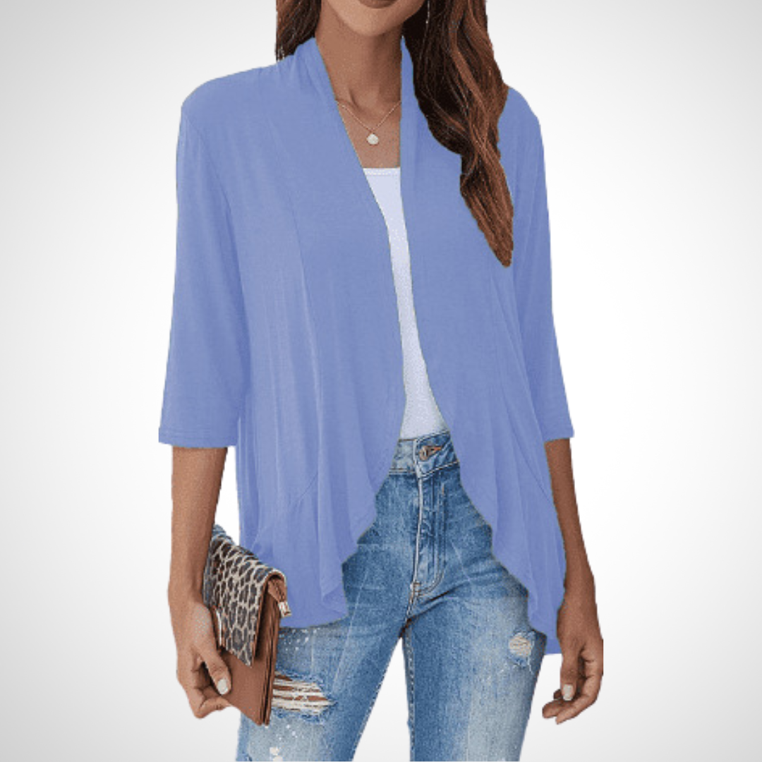 MIRIKIT™ – Casual Summer Open Front Cover-Up Cardigan