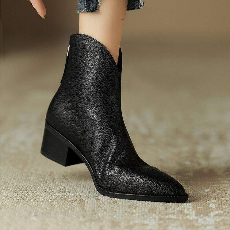 Adeline | Leather Orthopedic Ankle Boots