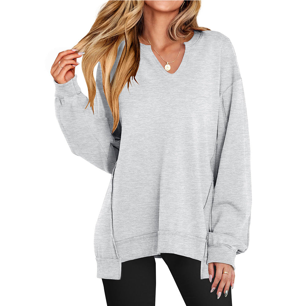 FORTUNATA™ – Casual Lightweight Oversized Long-Sleeve Top