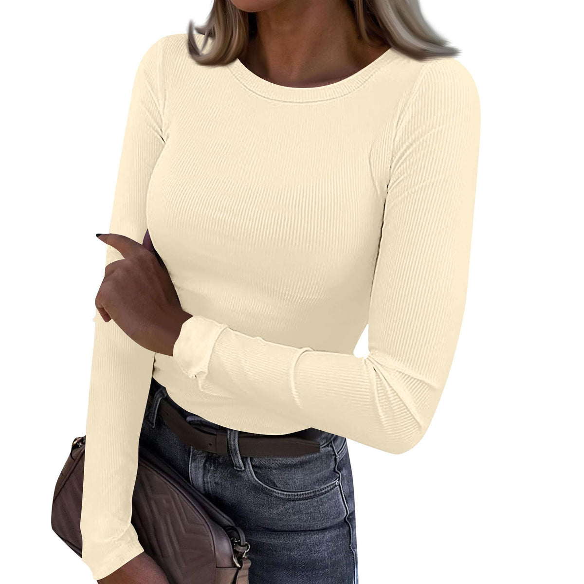 RESLEY™ - Casual Summer Crewneck Rib Fit Top