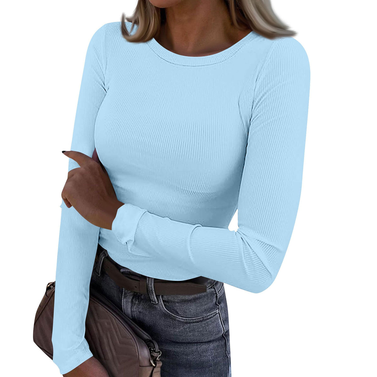 RESLEY™ - Casual Summer Crewneck Rib Fit Top