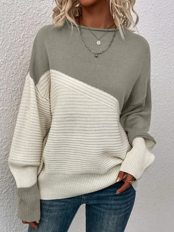 KARA™ - Casual Long Sleeve Round Neck Sweater