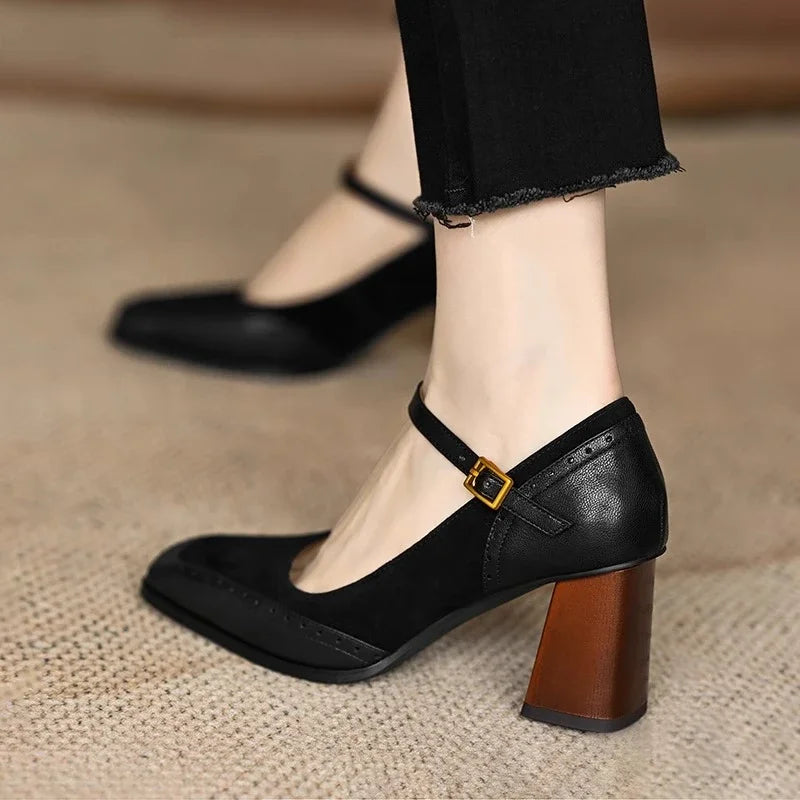 Trish Leather Heels