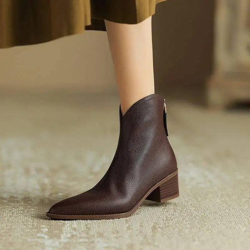 Adeline | Leather Orthopedic Ankle Boots