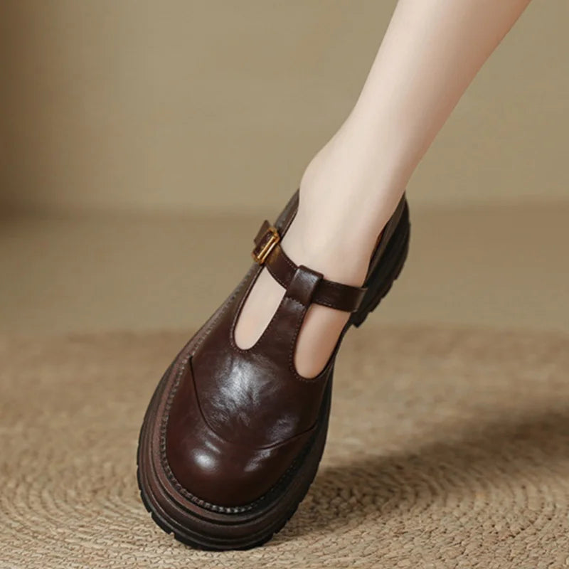 Betty | Leather Orthopedic T-Bar Mary Janes