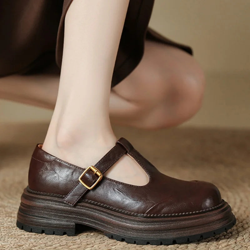 Betty | Leather Orthopedic T-Bar Mary Janes