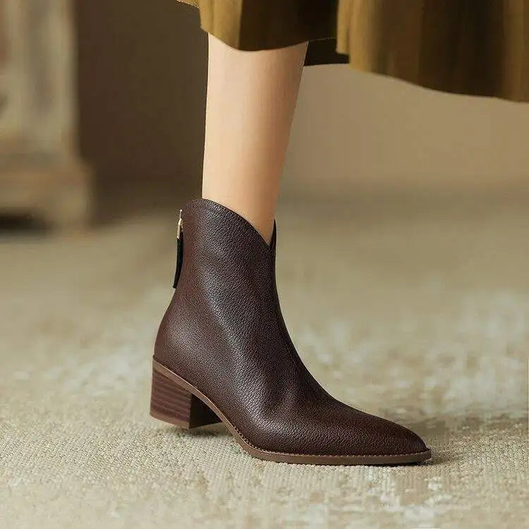 Adeline | Leather Orthopedic Ankle Boots