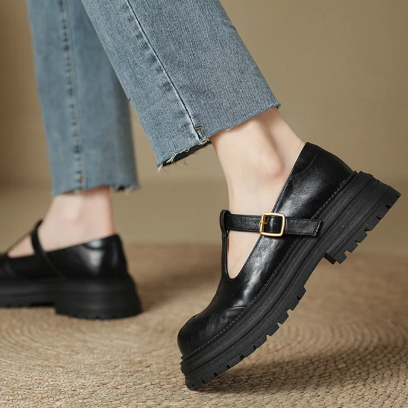 Betty | Leather Orthopedic T-Bar Mary Janes