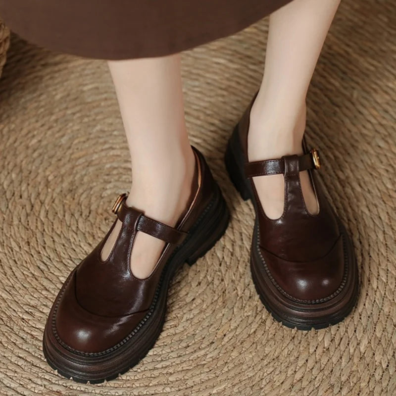 Betty | Leather Orthopedic T-Bar Mary Janes
