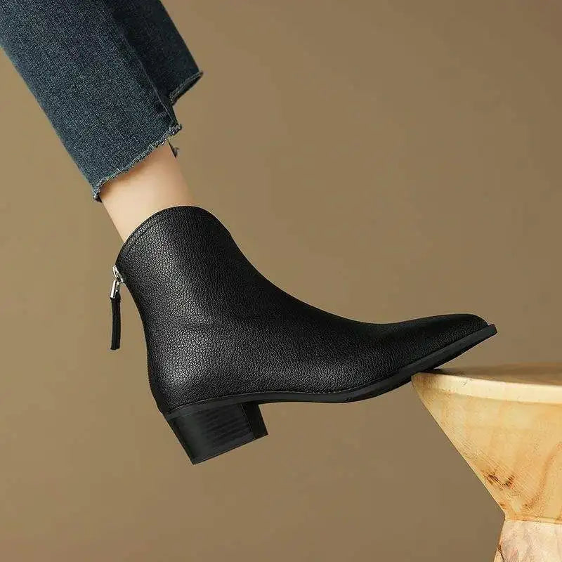 Adeline | Leather Orthopedic Ankle Boots