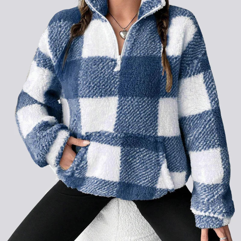 MAPLE™ - Cozy Plaid Fleece Pullover