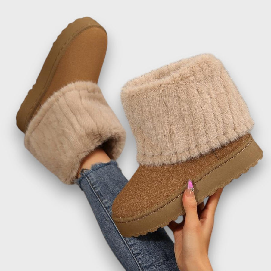 Willora | Fluffy faux-fur winter boots