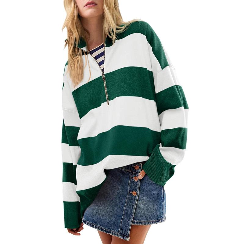 AUTUMN™ - Stylish Oversized Turtleneck Sweater with Half Zipper Detail