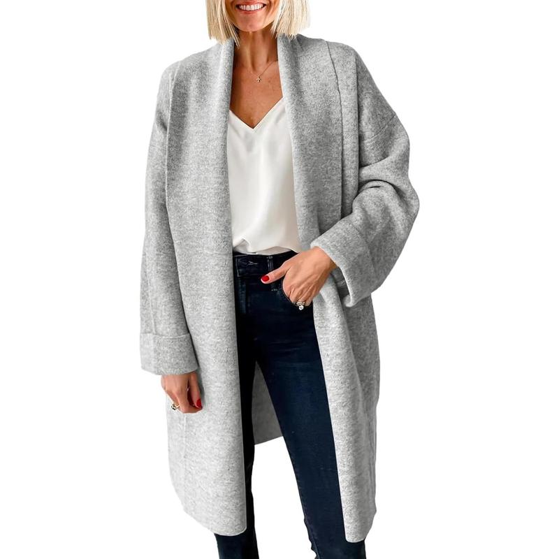 OLIVIENE™ - Comfy Chunky Open Front Oversized Long Cardigan