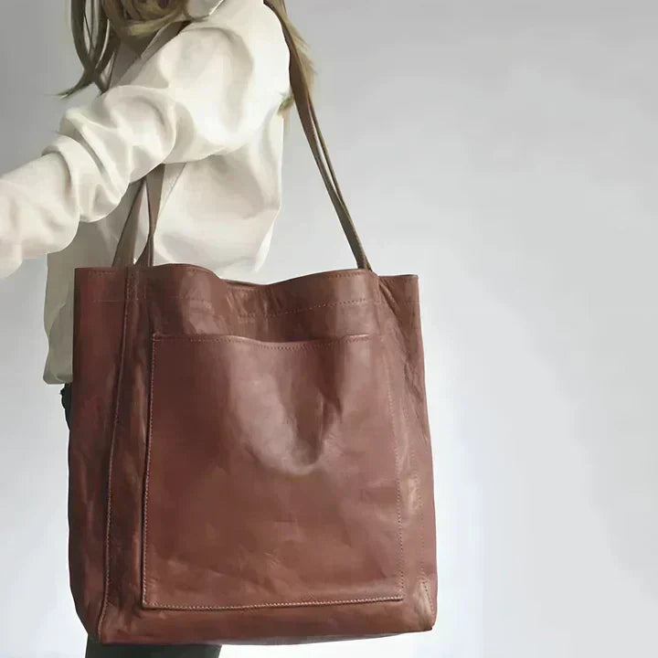 Pamela | Classic Vegan Leather Tote