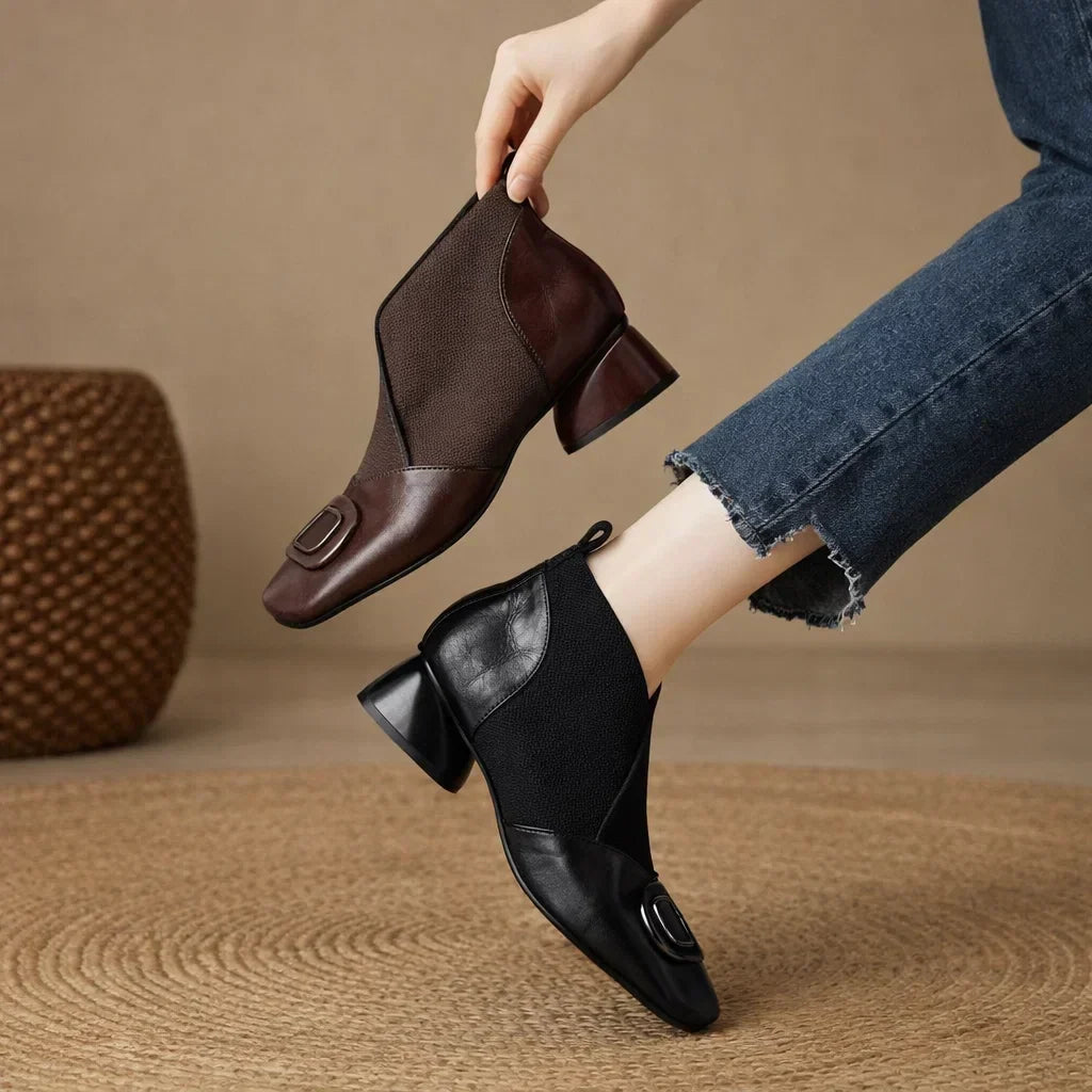 Olivia Orthopedic Leather Boots